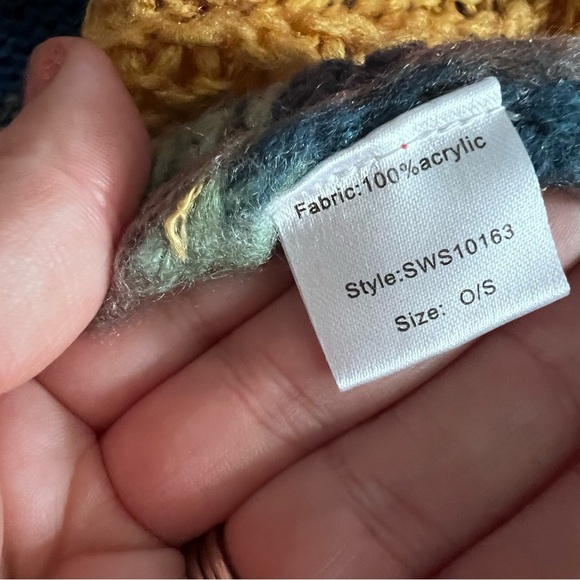 Elan Striped Colorful Cardigan One Size - Picture 8 of 8